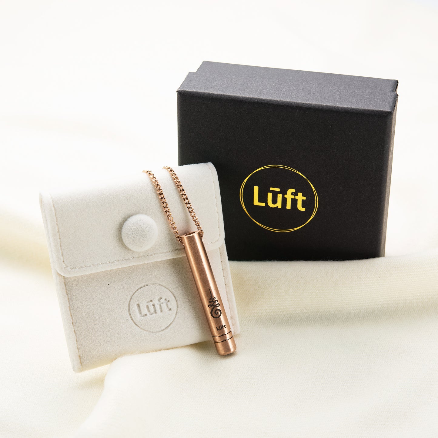 Lūft Anxiety and Quit Smoking Necklace - Rose Gold